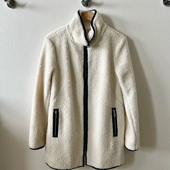 NWOT ~ LOFT Sherpa Coat - Picture 2 of 7